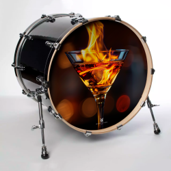 Peau de Batterie Flaming...